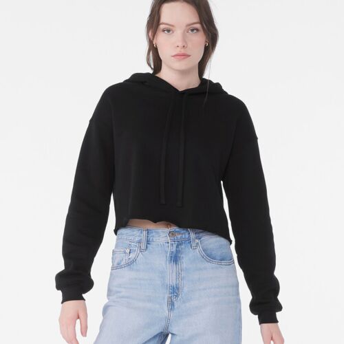 Women's cropped fleece hoodie Thumbnail